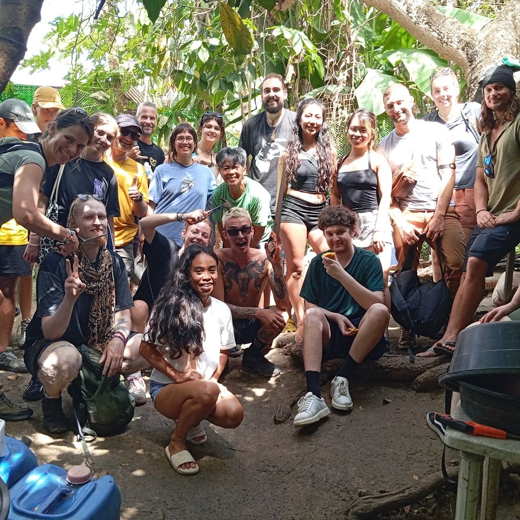 Volunteer caring for rescued animals